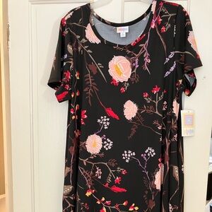 LuLaRoe Jessie swing dress floral pattern with pockets